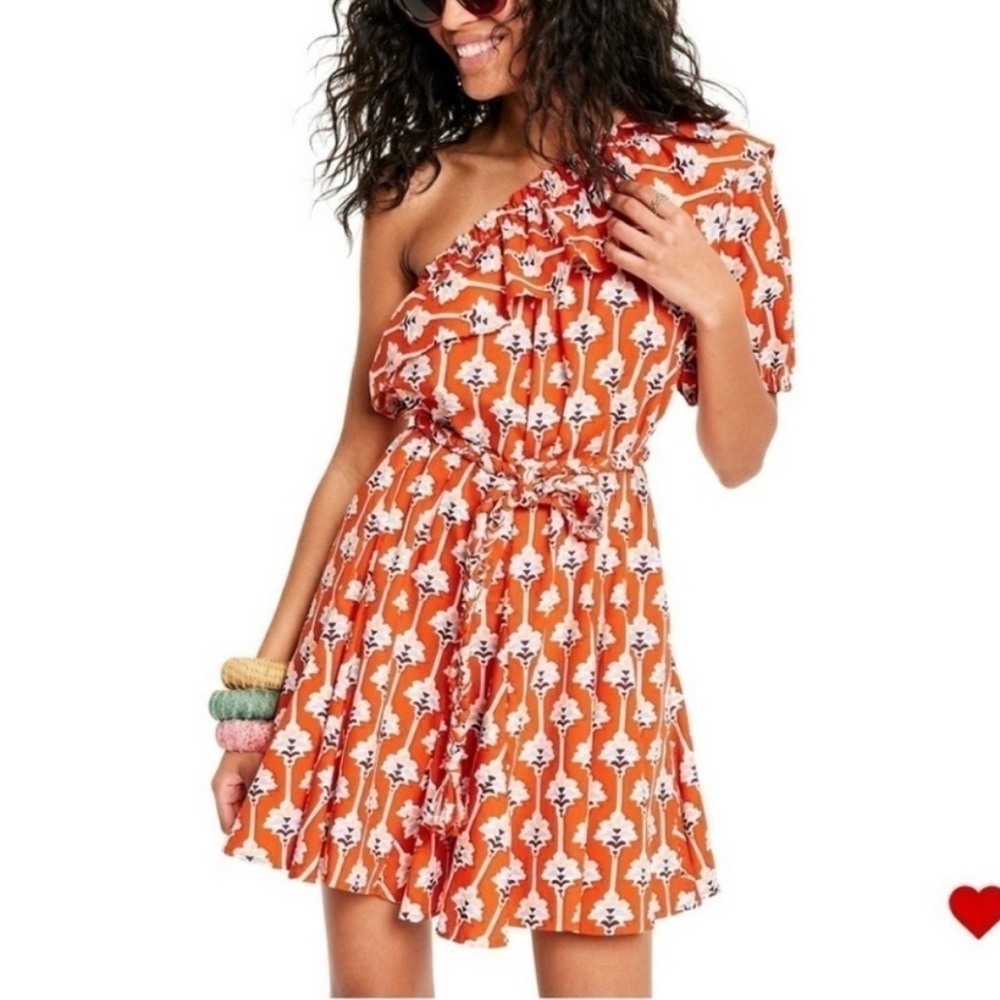 RHODE x Target Women's Large Lotus Floral Print One Shoulder Mini Dress